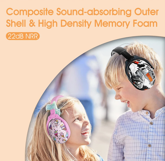 Sensory Kids Reliable Noise Reduction Earmuffs for Toddlers & Children – Soft, Tough, Safe & Durable Hearing Protection | NRR 22dB