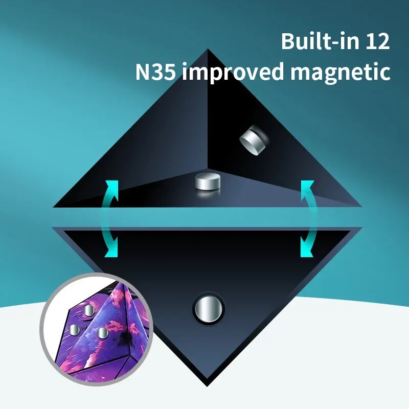 Montessori Magnetic Magic Shapeshifting Cube - Sensory Kids