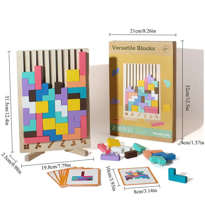 Montessori Toys Houten Stapelspel - Bevordert logica, concentratie en motoriek bij kinderen