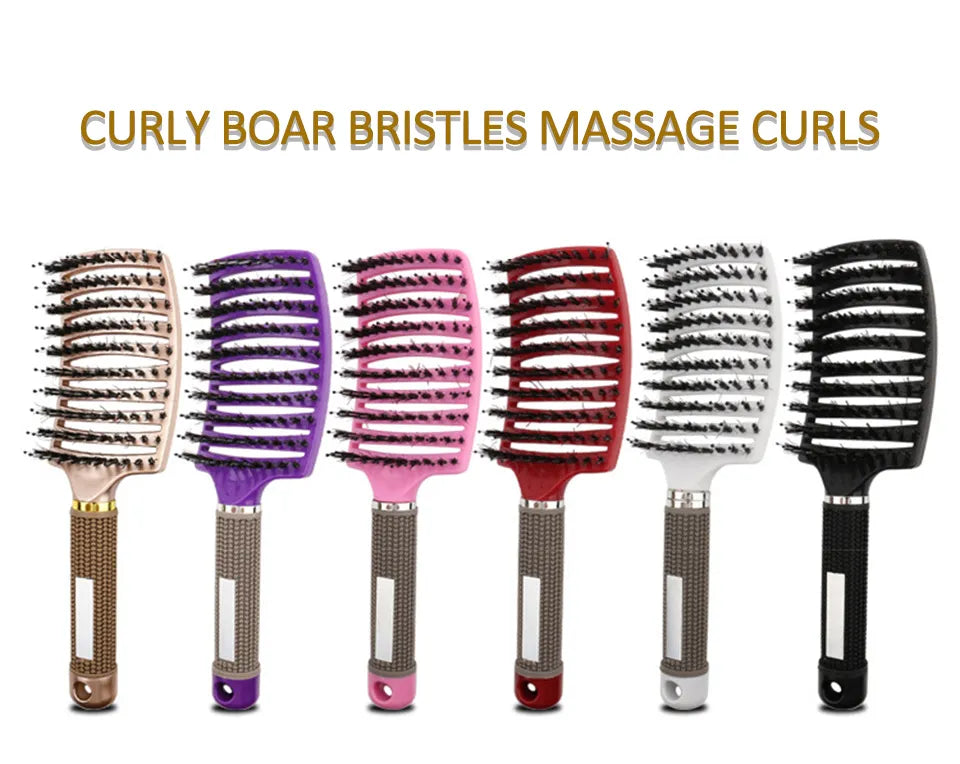 Bristle & Nylon Detangling Sensory Hairbrush - Sensory Kids