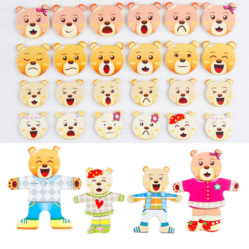 Wooden Animal Jigsaw Puzzle Toys For Children - Sensory Kids