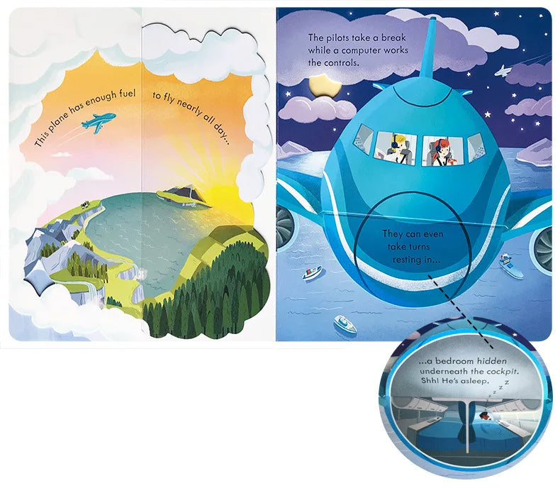 Interactive 3D Flap Educational English Board Book for Kids