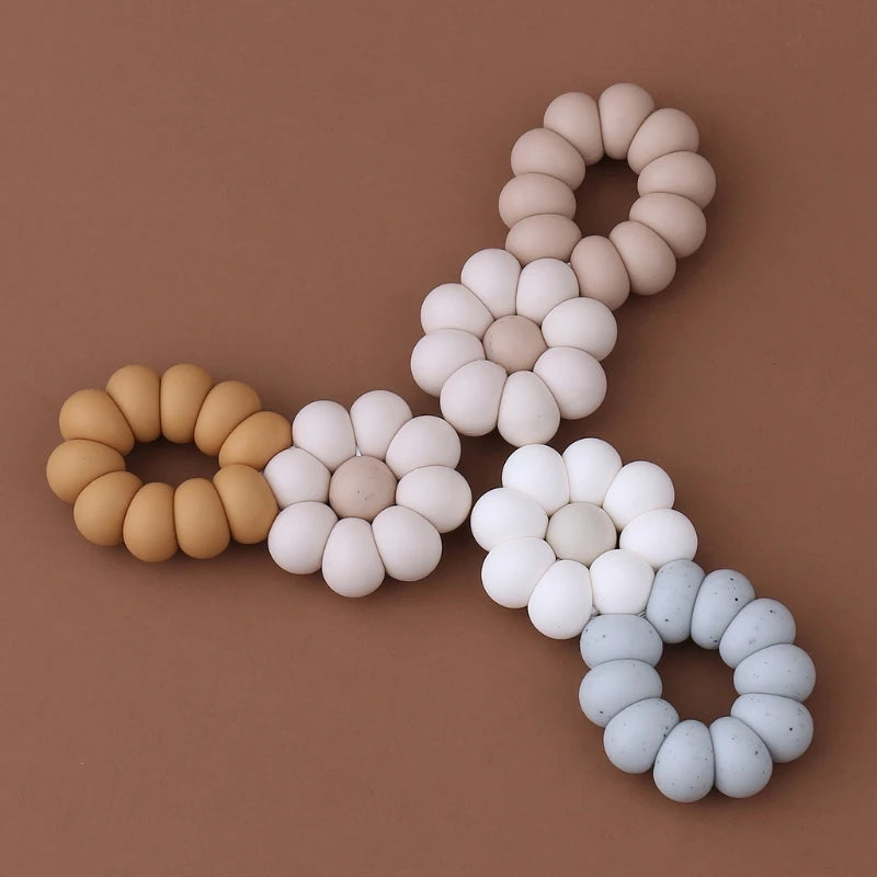 Flower Shape Baby Silicone Teether | Comfort & Relief - Sensory Kids