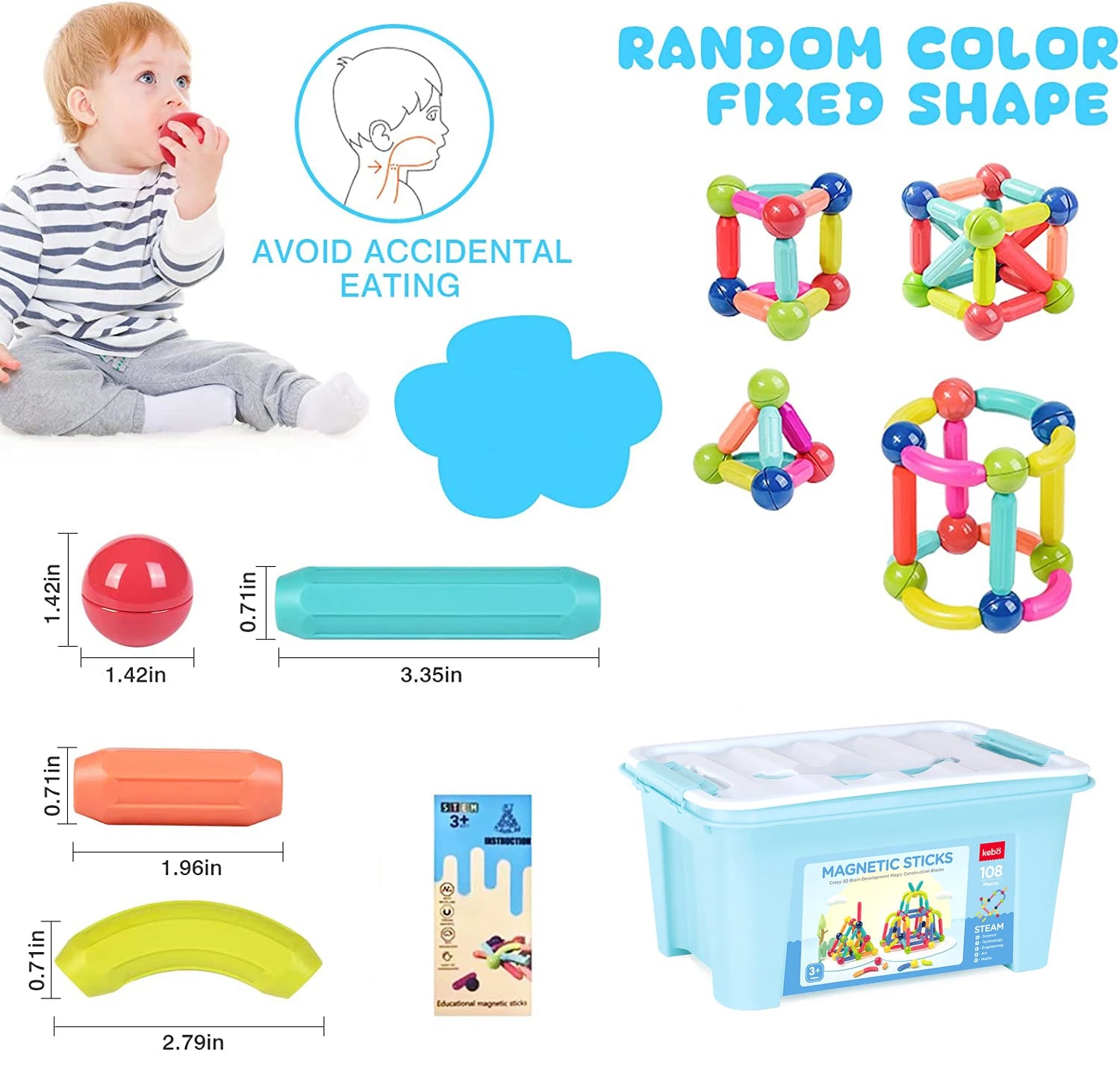 Montessori Magnetic Pieces Puzzle for Children - Sensory Kids