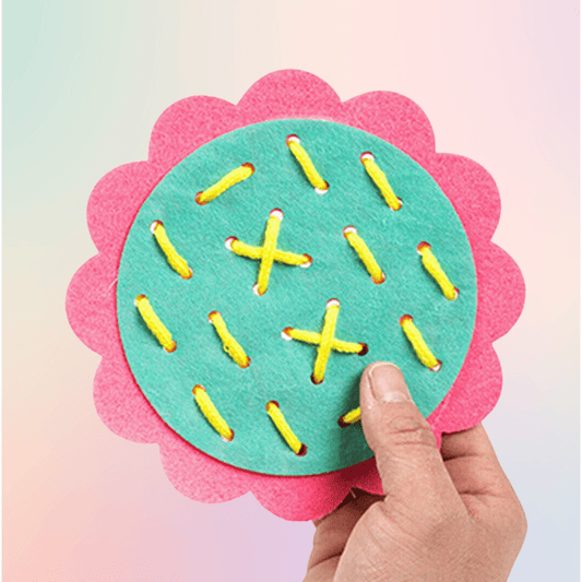 Felt Flower Threading Game - Sensory Kids