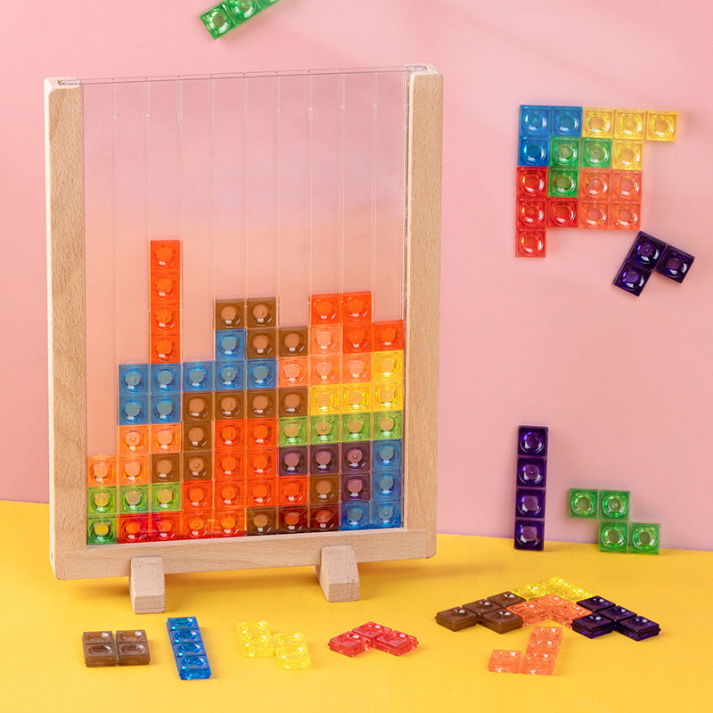 Montessori Toys Houten Stapelspel - Bevordert logica, concentratie en motoriek bij kinderen