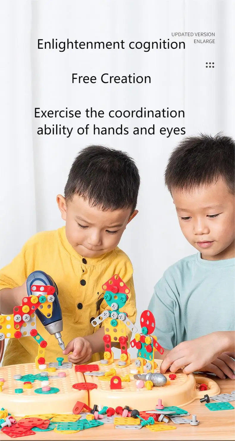 Montessori Children's Puzzle Combination Magic Toolbox Fun and Creative - Sensory Kids