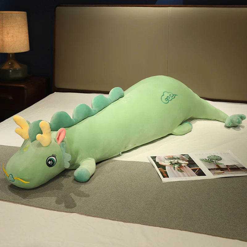 Lucky Dragon Plush Long Pillow - Sleep Better, Cuddle Softer