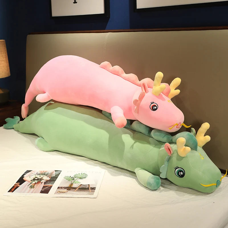 Lucky Dragon Plush Long Pillow - Sleep Better, Cuddle Softer