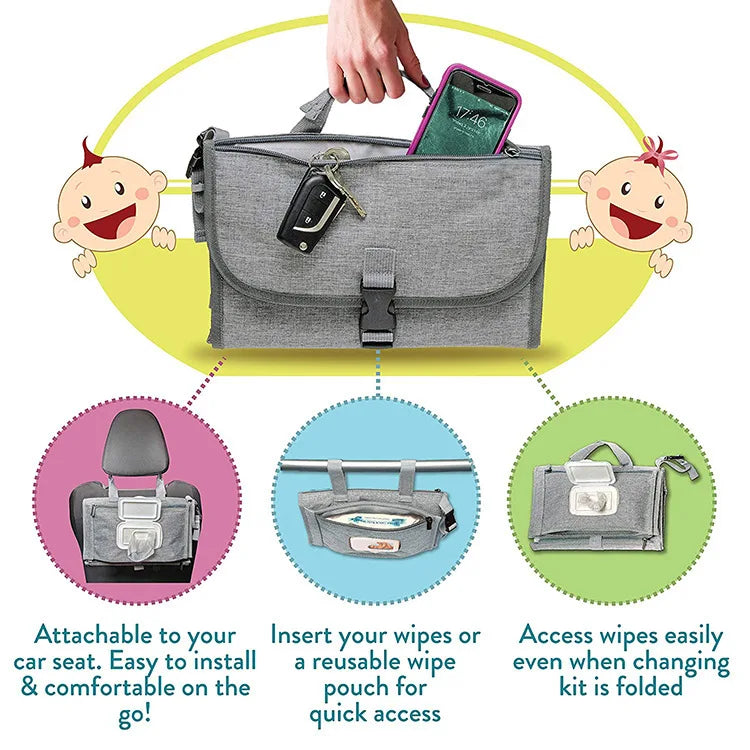 Baby Portable Diaper Changing Pad - Sensory Kids