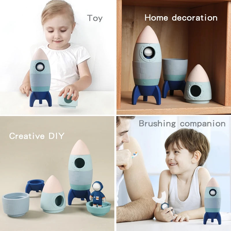 Rocket Ship Stacker Toy - Sensory Kids
