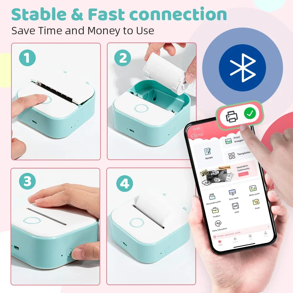 Portable Bluetooth Pocket Thermal Printer That Every Students Need - Sensory Kids