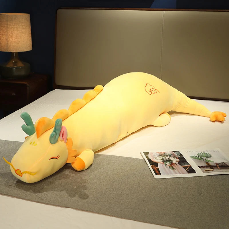 Lucky Dragon Plush Long Pillow - Sleep Better, Cuddle Softer