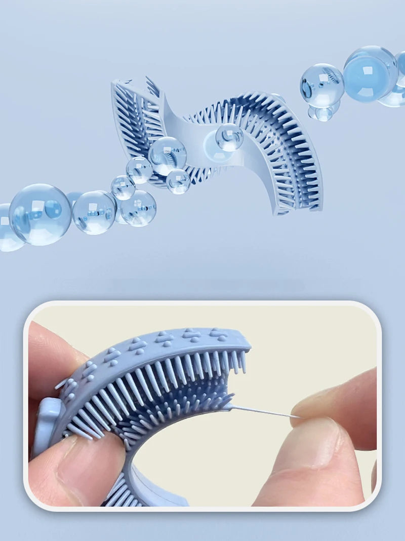 Sensory DinosaurBrush Silicone U-Shaped Toothbrush Tool - Sensory Kids