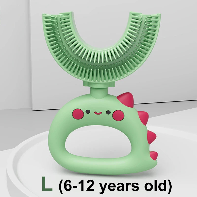 Sensory DinosaurBrush Silicone U-Shaped Toothbrush Tool - Sensory Kids