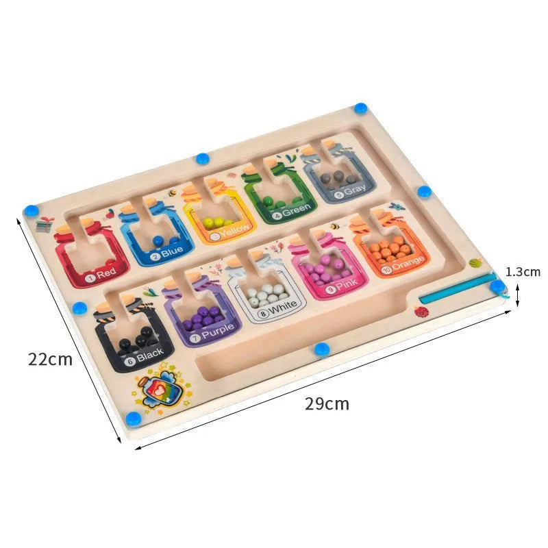 Montessori Toys Magnetic Sorting Maze Puzzle Toys