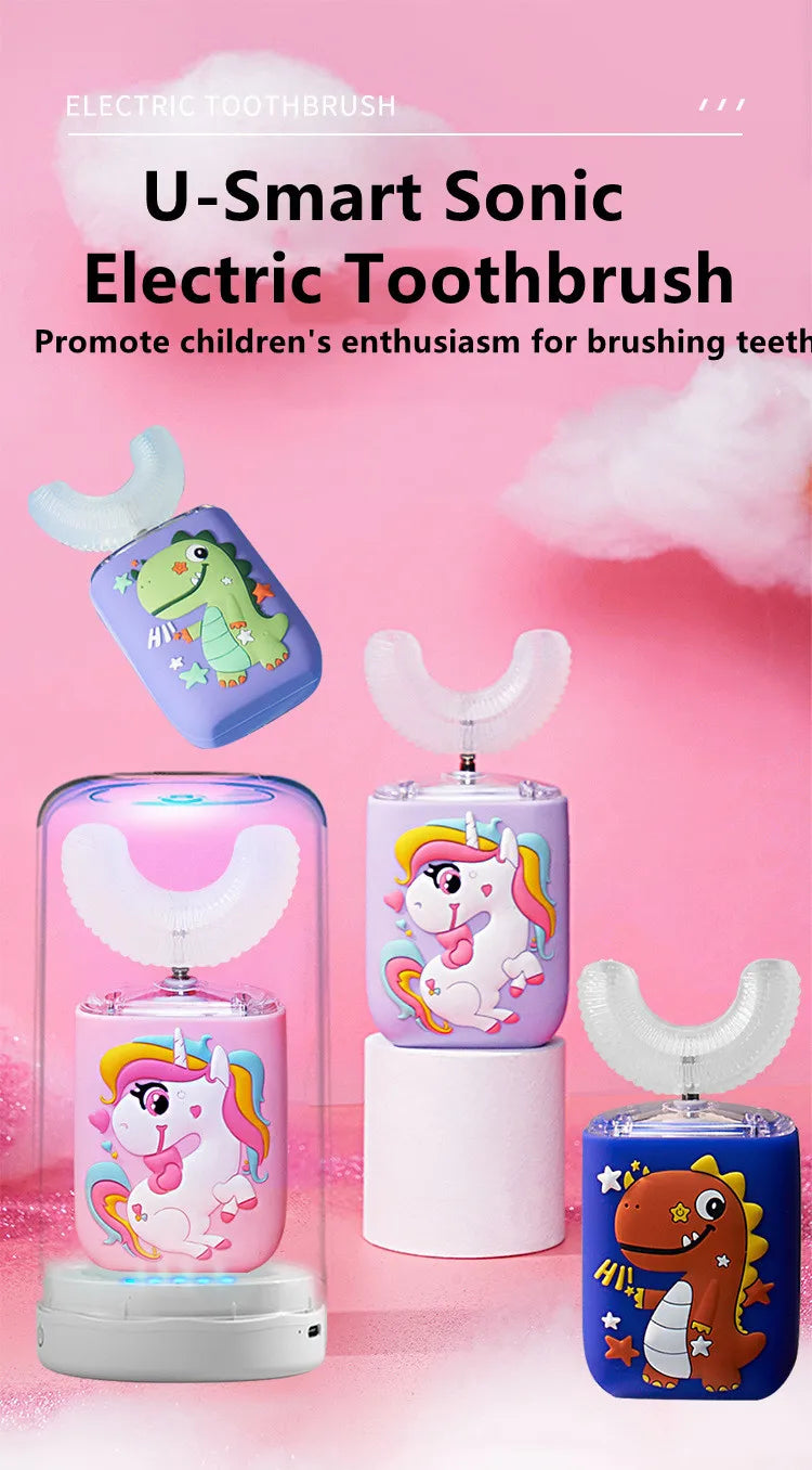 NEW Smart Electric U-Shaped Automatic ToothBrush Silicone - Sensory Kids
