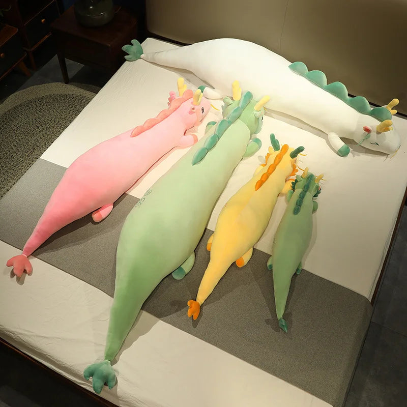 Lucky Dragon Plush Long Pillow - Sleep Better, Cuddle Softer