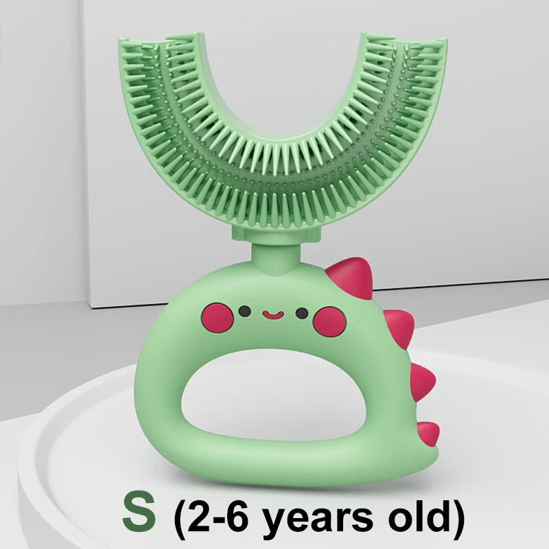 Sensory DinosaurBrush Silicone U-Shaped Toothbrush Tool - Sensory Kids