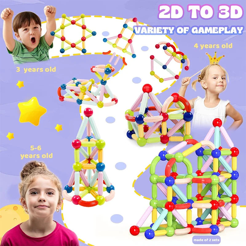 Montessori Magnetic Pieces Puzzle for Children - Sensory Kids