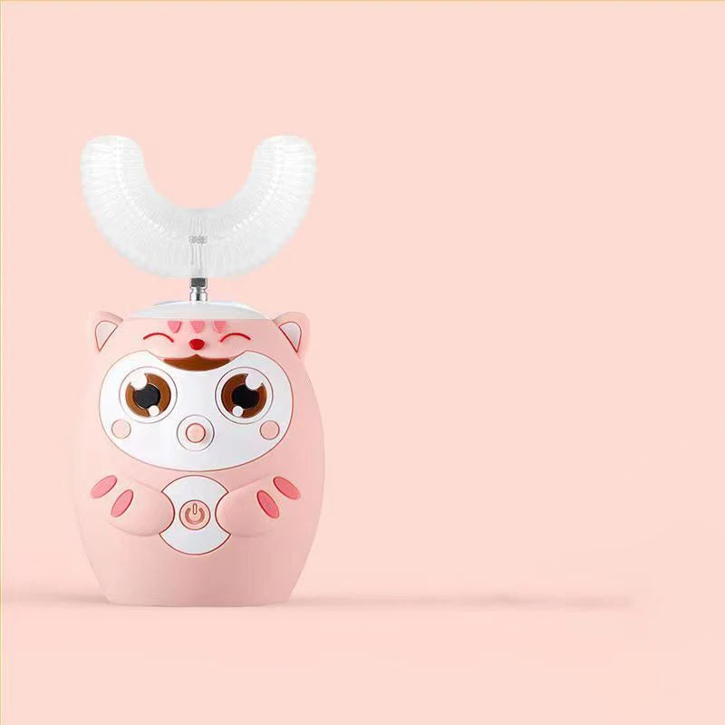 Kids Sensory Smart Electric Toothbrush U-shaped Rechargeable 360Degrees Silicon - Sensory Kids