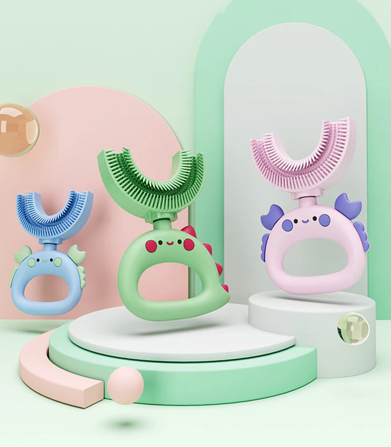 Sensory DinosaurBrush Silicone U-Shaped Toothbrush Tool - Sensory Kids