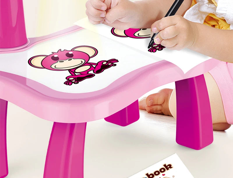 Creative Electric Deer Projection Drawing Board for Children – Fun Educational Art Toy & Creative Learning