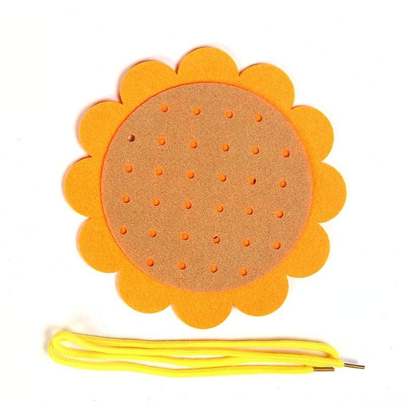 Felt Flower Threading Game - Sensory Kids