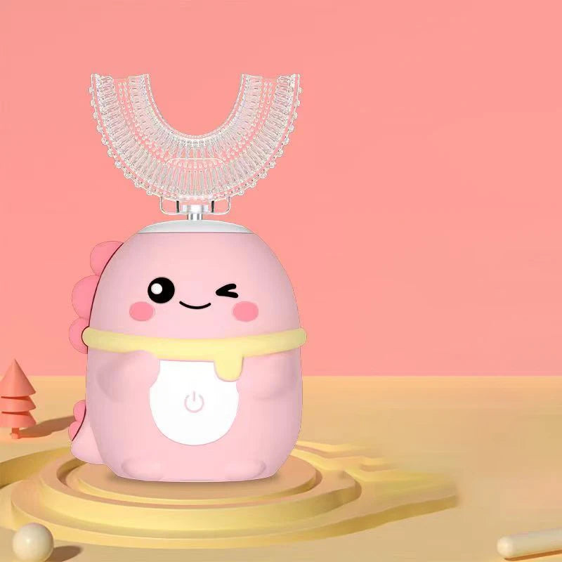 Kids Sensory Smart Electric Toothbrush U-shaped Rechargeable 360Degrees Silicon - Sensory Kids