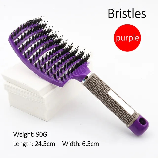 Bristle & Nylon Detangling Sensory Hairbrush - Sensory Kids