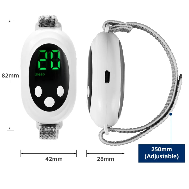 Calming Sleep Aid EMS Pulse Massager for Kids and Adults - 20 Intensity Levels for Relaxation Better Rest & Sleep Support