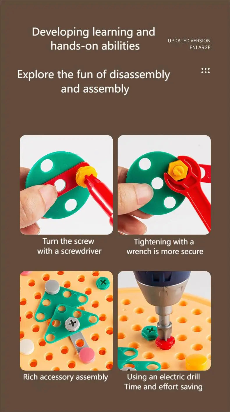 Montessori Children's Puzzle Combination Magic Toolbox Fun and Creative - Sensory Kids