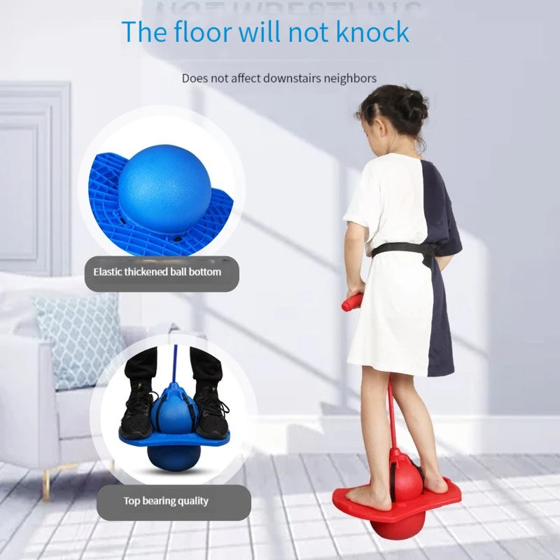 Bouncing Ball Long Height Exercise Equipment Increase For Children - Sensory Kids