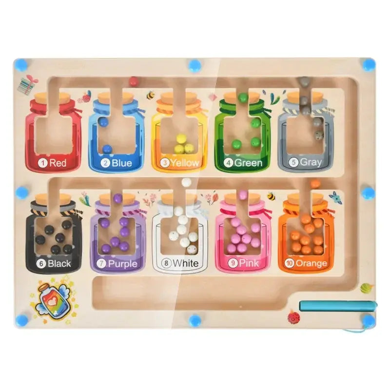 Montessori Toys Magnetic Sorting Maze Puzzle Toys