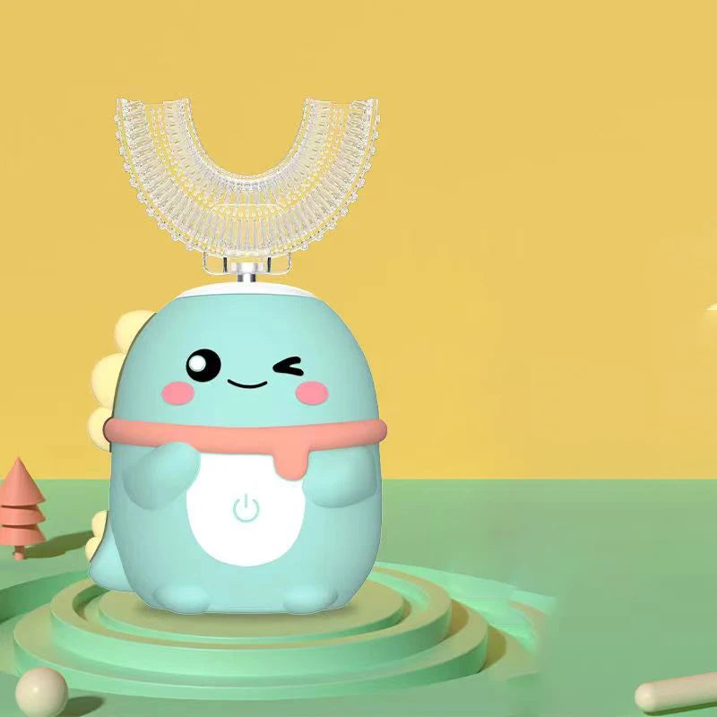 Kids Sensory Smart Electric Toothbrush U-shaped Rechargeable 360Degrees Silicon - Sensory Kids