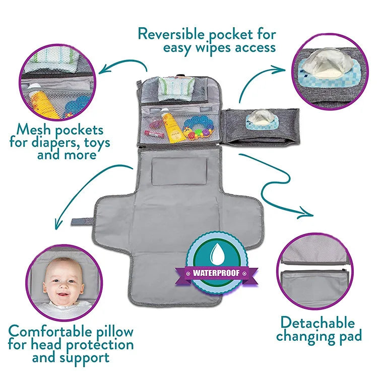 Baby Portable Diaper Changing Pad - Sensory Kids