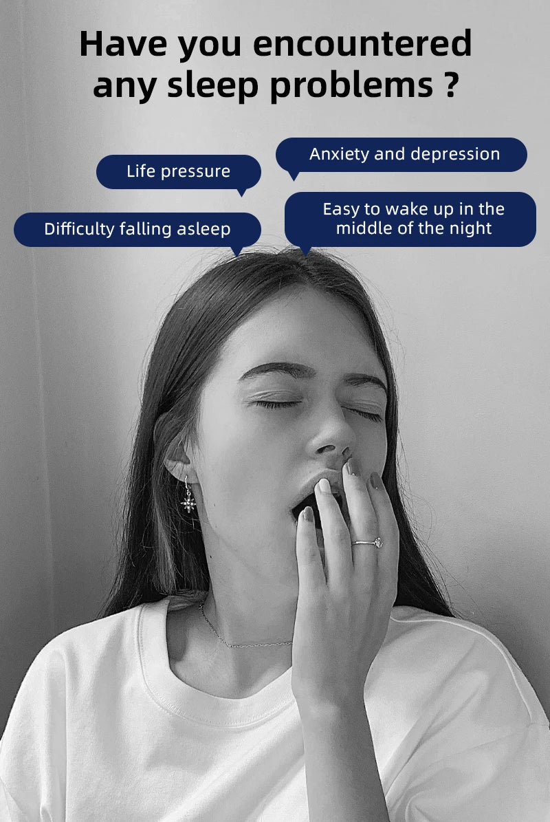 Calming Sleep Aid EMS Pulse Massager for Kids and Adults - 20 Intensity Levels for Relaxation Better Rest & Sleep Support
