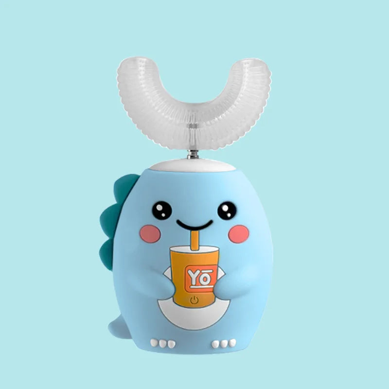 Kids Sensory Smart Electric Toothbrush U-shaped Rechargeable 360Degrees Silicon - Sensory Kids