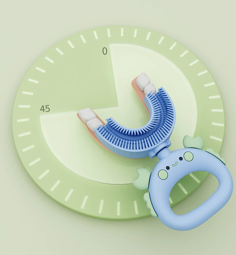 Sensory DinosaurBrush Silicone U-Shaped Toothbrush Tool - Sensory Kids