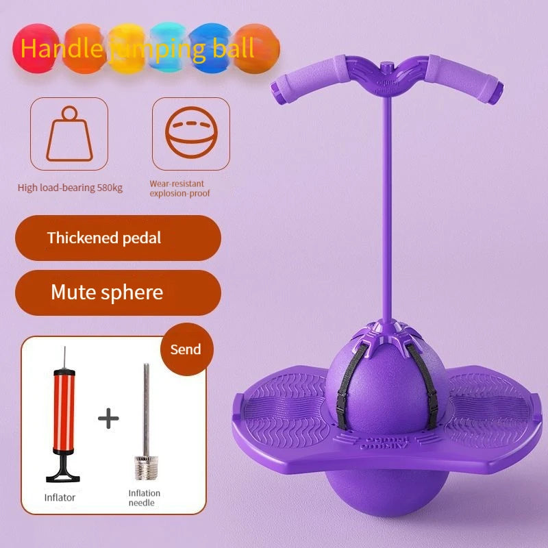 Bouncing Ball Long Height Exercise Equipment Increase For Children - Sensory Kids