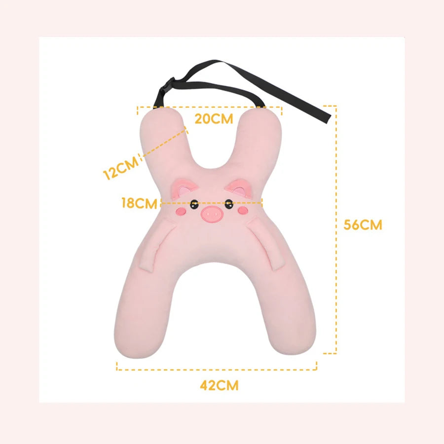 Kids Car Neck Pillow – Seat Belt Support Pillow for Comfortable Sleeping During Long Trips