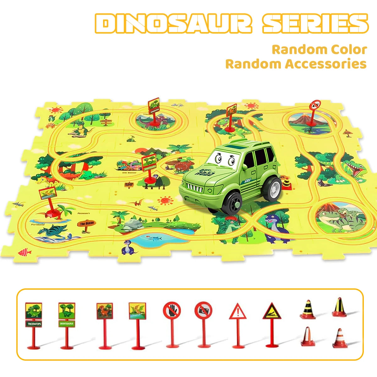 Sensory PuzzleRacer Mini Railroad Cars Educational Toys - Sensory Kids
