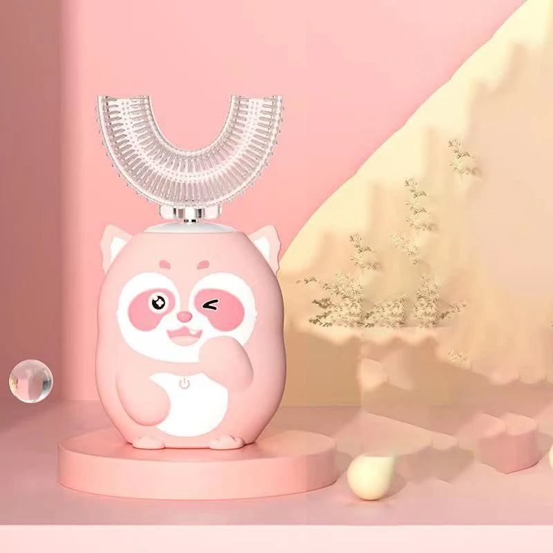 Kids Sensory Smart Electric Toothbrush U-shaped Rechargeable 360Degrees Silicon - Sensory Kids