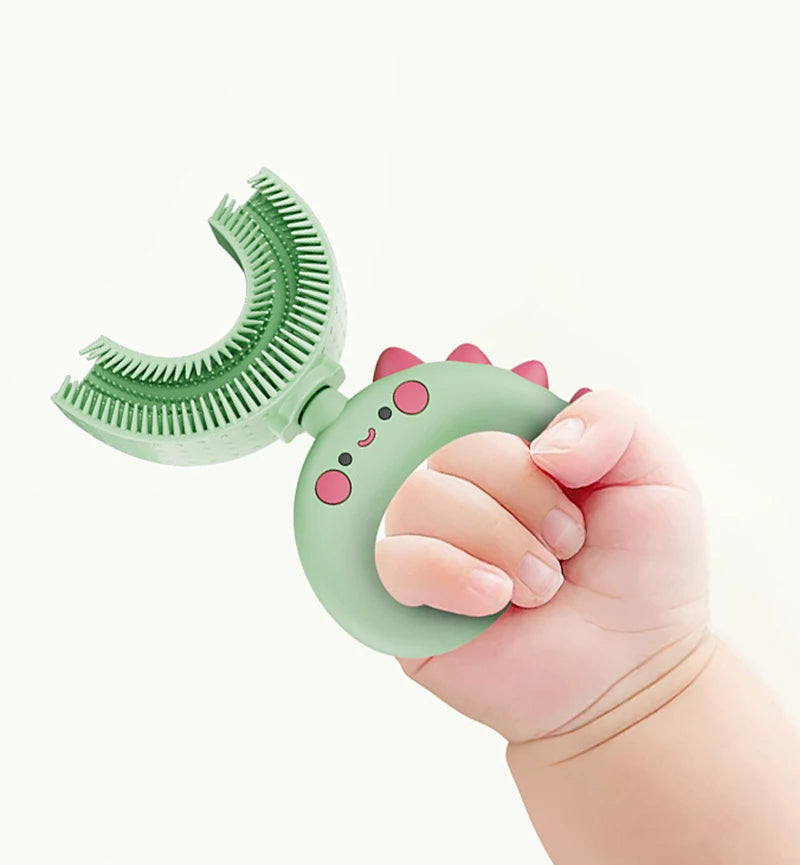 Sensory DinosaurBrush Silicone U-Shaped Toothbrush Tool - Sensory Kids