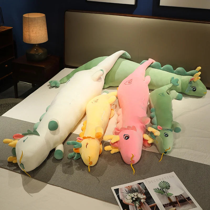 Lucky Dragon Plush Long Pillow - Sleep Better, Cuddle Softer