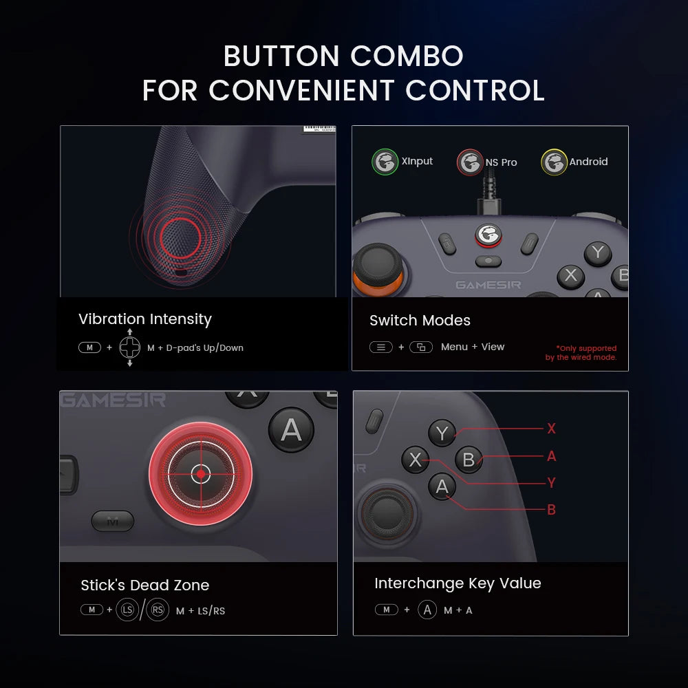 GameSir T4 Nova Lite Wireless Switch Controller Gamepad for Nintendo Switch PC Steam iPhone & Android