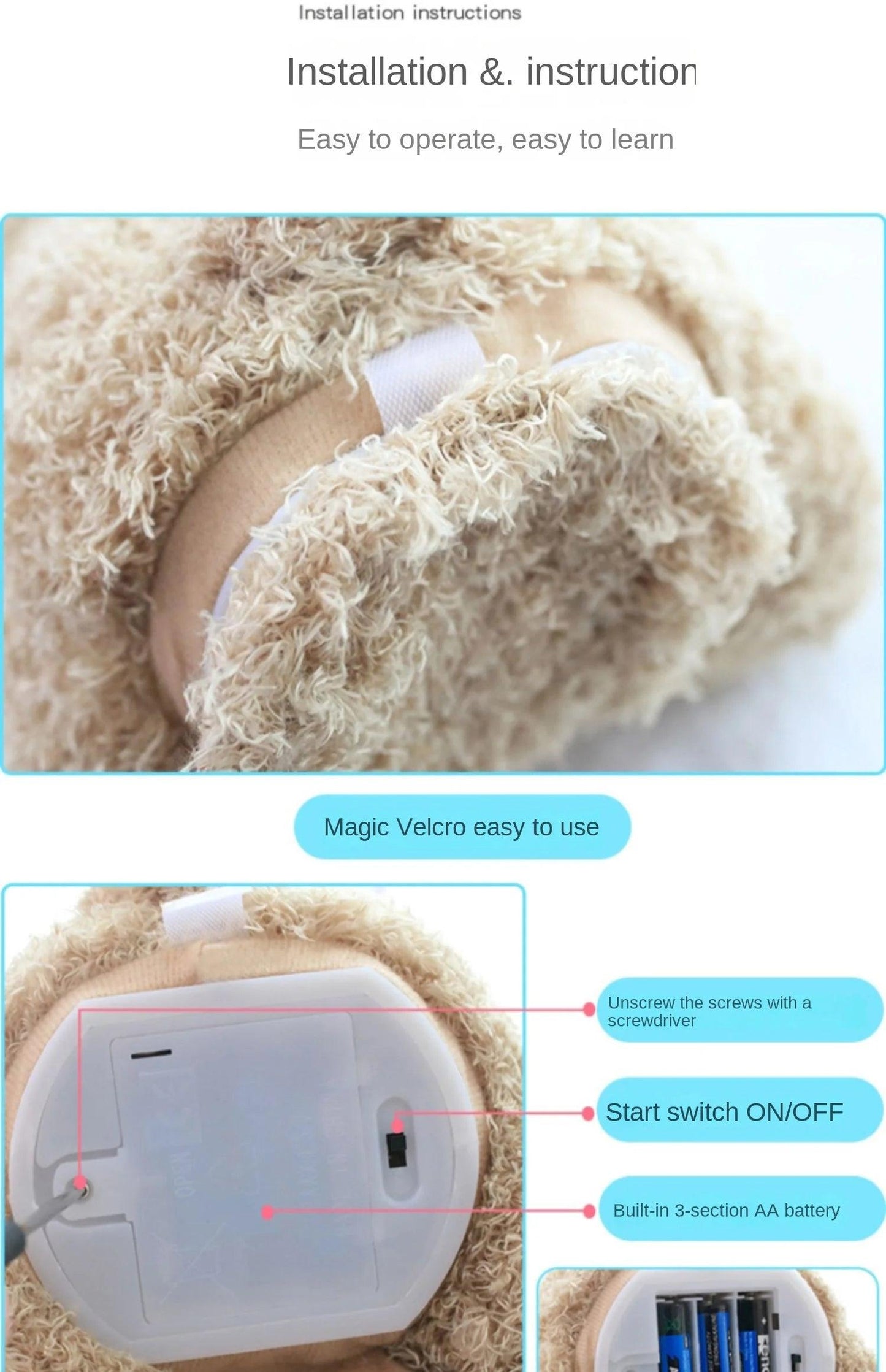 The peek-a-boo Shy Bear for kids - Sensory Kids