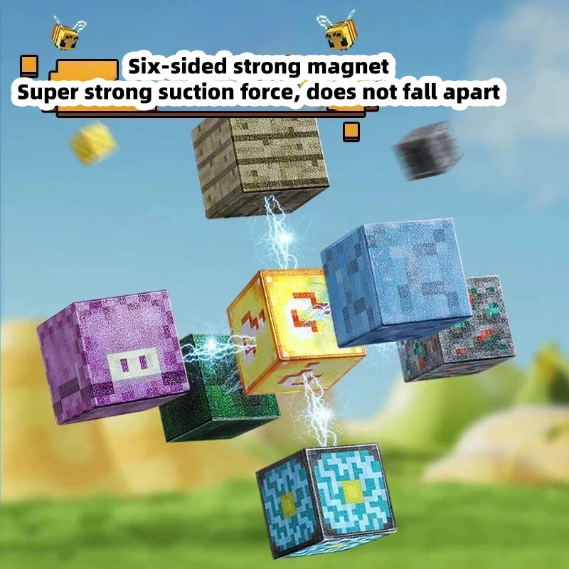 Magnetic Cube Building Blocks – Creative DIY Construction Toys with Storage Gift Box for Kids Learning & Imaginative Play
