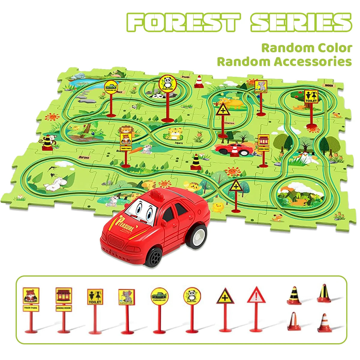 Sensory PuzzleRacer Mini Railroad Cars Educational Toys - Sensory Kids