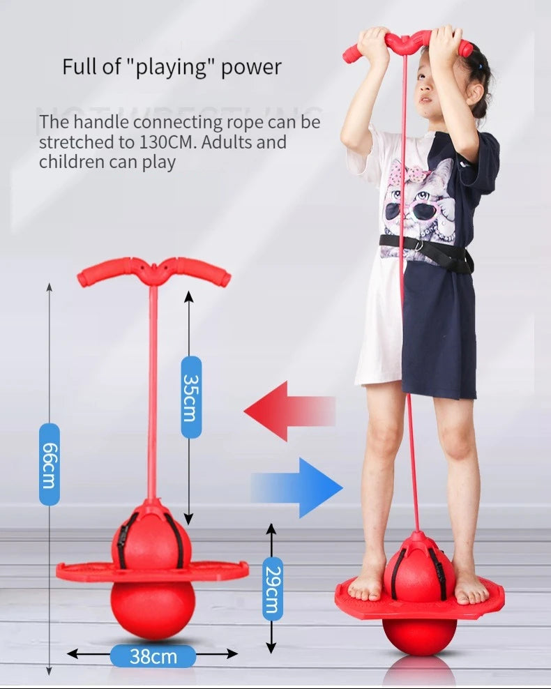 Bouncing Ball Long Height Exercise Equipment Increase For Children - Sensory Kids